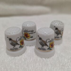 California Quail Thimbles Set